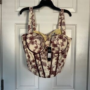 Floral corset top